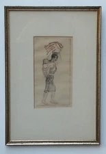 Max Pollak (1886-1970) Mother and Child - Orig. Signed Ltd Ed F&G Colour Etching