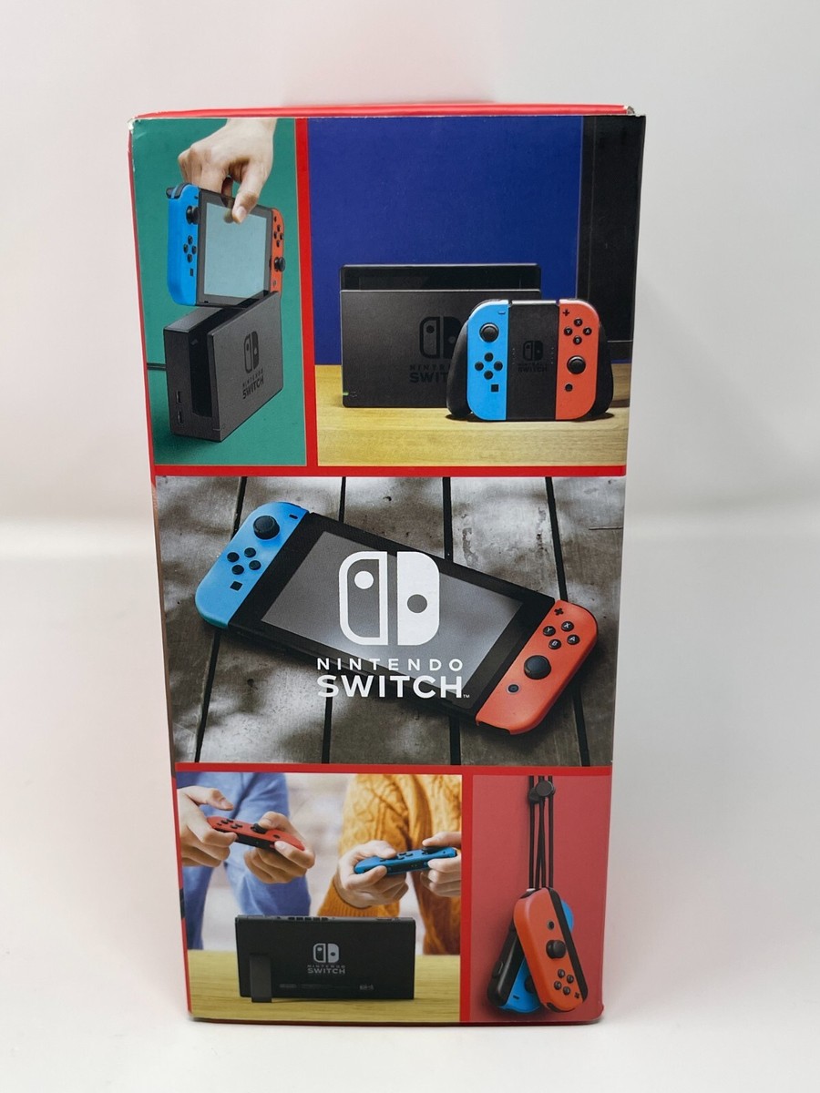 Nintendo Switch w/ Neon Blue & Red Joy‑Con Game Console HAC-001(-0