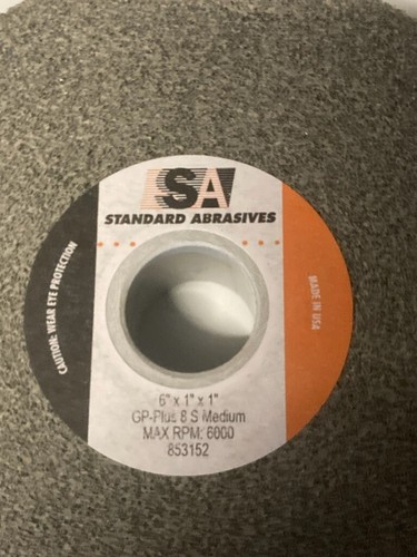 RUOTA SBAVATRICE GRANA MED 6" X 1" X 1" 8S ABRASIVI STANDARD 853152 - Foto 2 di 3
