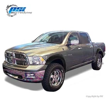 Pocket Bolt Fender Flares Fits Dodge Ram 1500 2009-2018, Sand Blast Textured