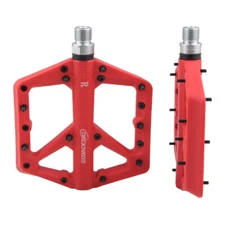 Mountain Bike Pedals Non-Slip Durable Nylon Fiber Bicycle Pedals for Most Adult