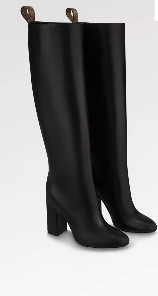 Louis Vuitton Donna High Boot BLACK. Size 38.0