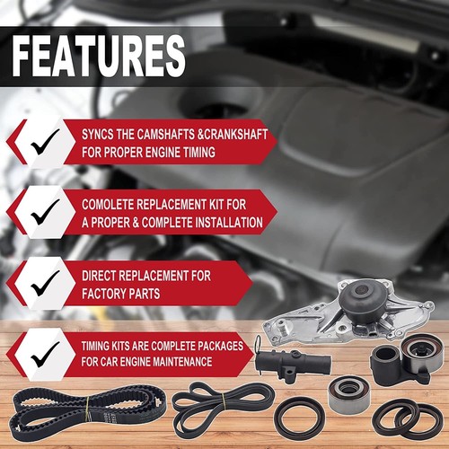 OEM Timing Belt & Water Pump Kit Factory Part New For 2005-2014 Honda Odyssey V6 - Picture 9 of 9