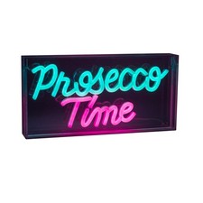 LED Schriftleuchte PROSECCO TIME Schild mit T...