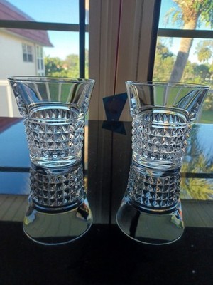 Set of (2) Trinity Crystal 4'' Whiskey/Rock/Old Fashioned Glasses.