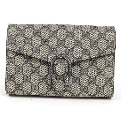 AUTH GUCCI DIONYSUS GG CHAÎNE SUPRÊME SAC PORTEFEUILLE POCHETTE CUIR 401231 KHNSN 8642