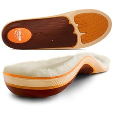 PCSsole Plantar Fasciitis Winter Wool Insoles Men Women 220 lbs Heavy Duty Hi...
