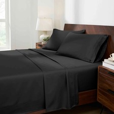 Egyptian Cotton 1500 Thread Count Solid Deep Pocket 4 Piece Bed Sheet Set