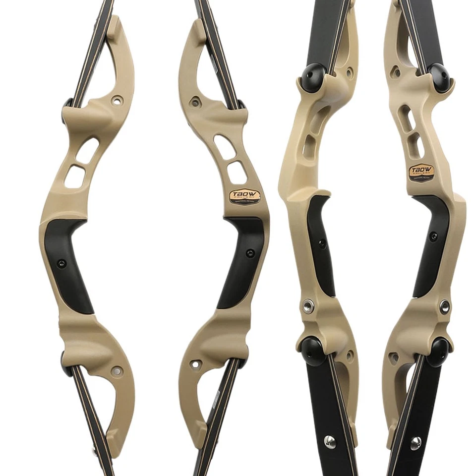 62" Recurve Bow F Interface 19" Riser 25-60lbs Limbs Archery Hunting Target H3 - Image 4 of 4