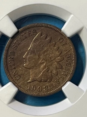 1908-S Indian Head Cent NGC VF Details Improperly Cleaned