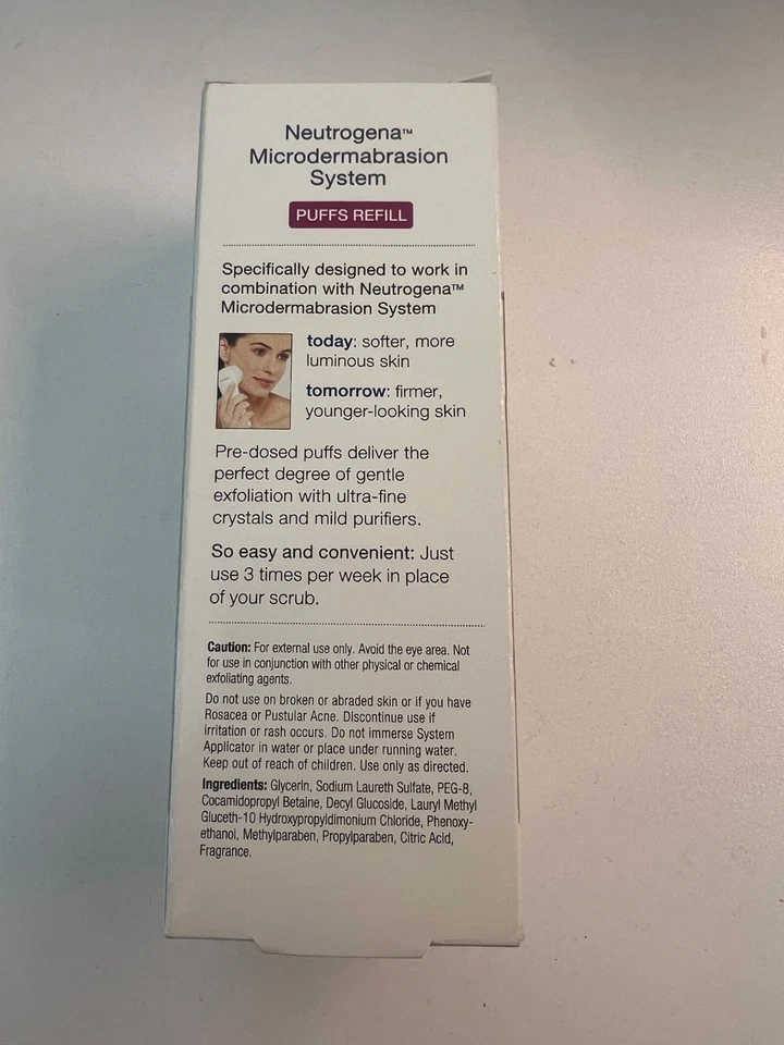 Inhalaciones de microdermabrasión Neutrogena. Recambios 24 Puffs NUEVO Descatalogado Foto 3 de 3