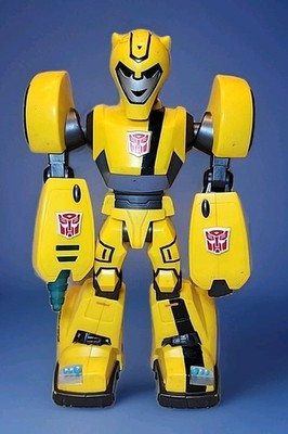 11'' Transformers Bumblebee Lights And Sounds Power Bot Cyber Speed Action Figure