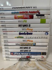 Nintendo Wii Replacement EMPTY CASE LOT 15 - Mario Kart, Super Paper, Godzilla