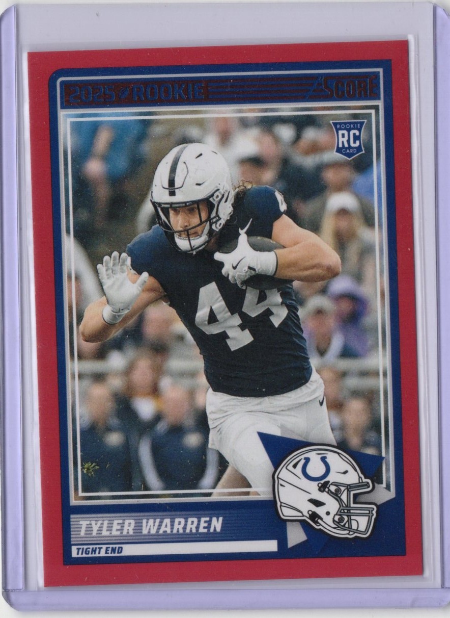 2025 Score - Rookies Tyler Warren #21 Red (RC)