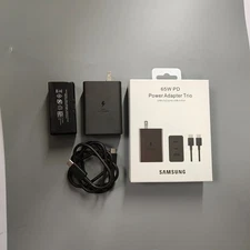65W Samsung PD 3.0 Trio Power Adapter Wall Charger EP-T6530 Super Fast Charging