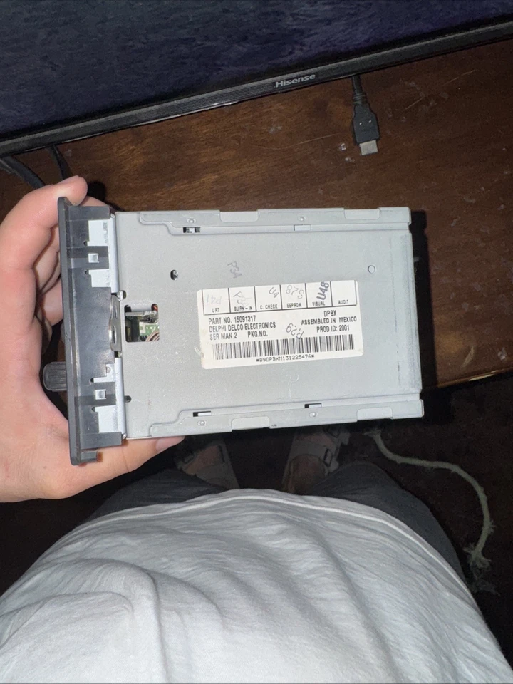 Rádio estéreo 2001 2002 2003 2004 Chevy S10 GMC Sonoma 15091316 DELPHI DELCO - Imagem 2 de 4