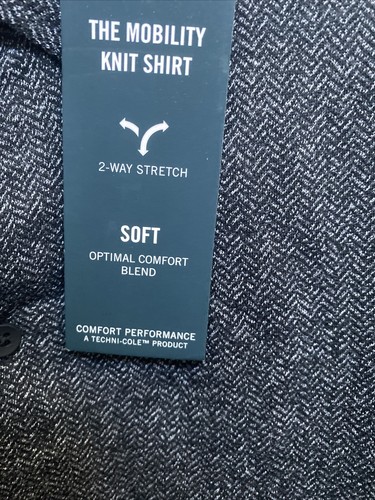 Kenneth Cole Techni-cole Shirt Mens XL Black Short Sleeve Button Down $59 NWT - Picture 5 of 10