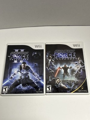 Star Wars The Force Unleashed 1 And 2 Nintendo Wii Tested Working CIB