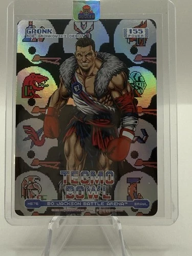 Rob “Gronk” Gronkowski Card Bo Jackson Battle Arena Tecmo 155 Power Brawl