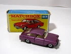Vintage 1969/1970 Matchbox #67 Purple Volkswagen 1600TL Diecast Vehicle w Box