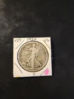 1920-D Walking Liberty Half Dollar In Very Good Condition