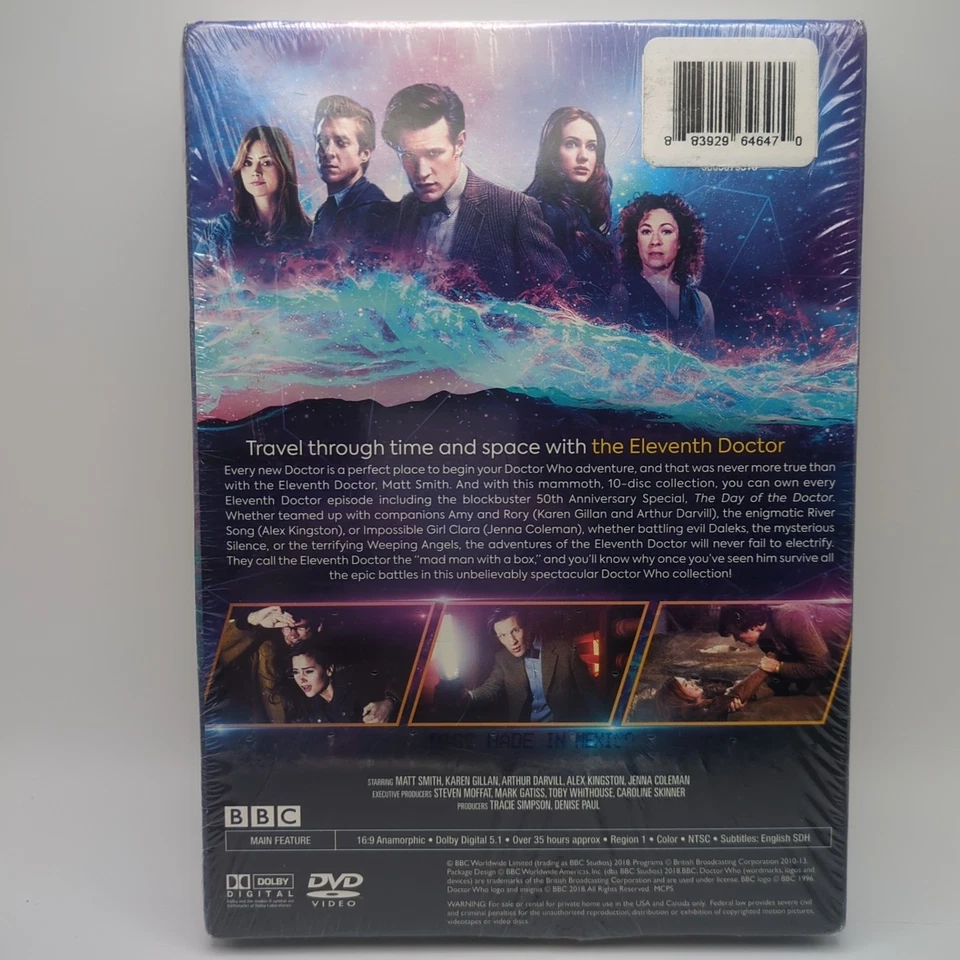 Doctor Who: Matt Smith 10 Disc Set (DVD, BBC, 2018) - Image 3 of 4