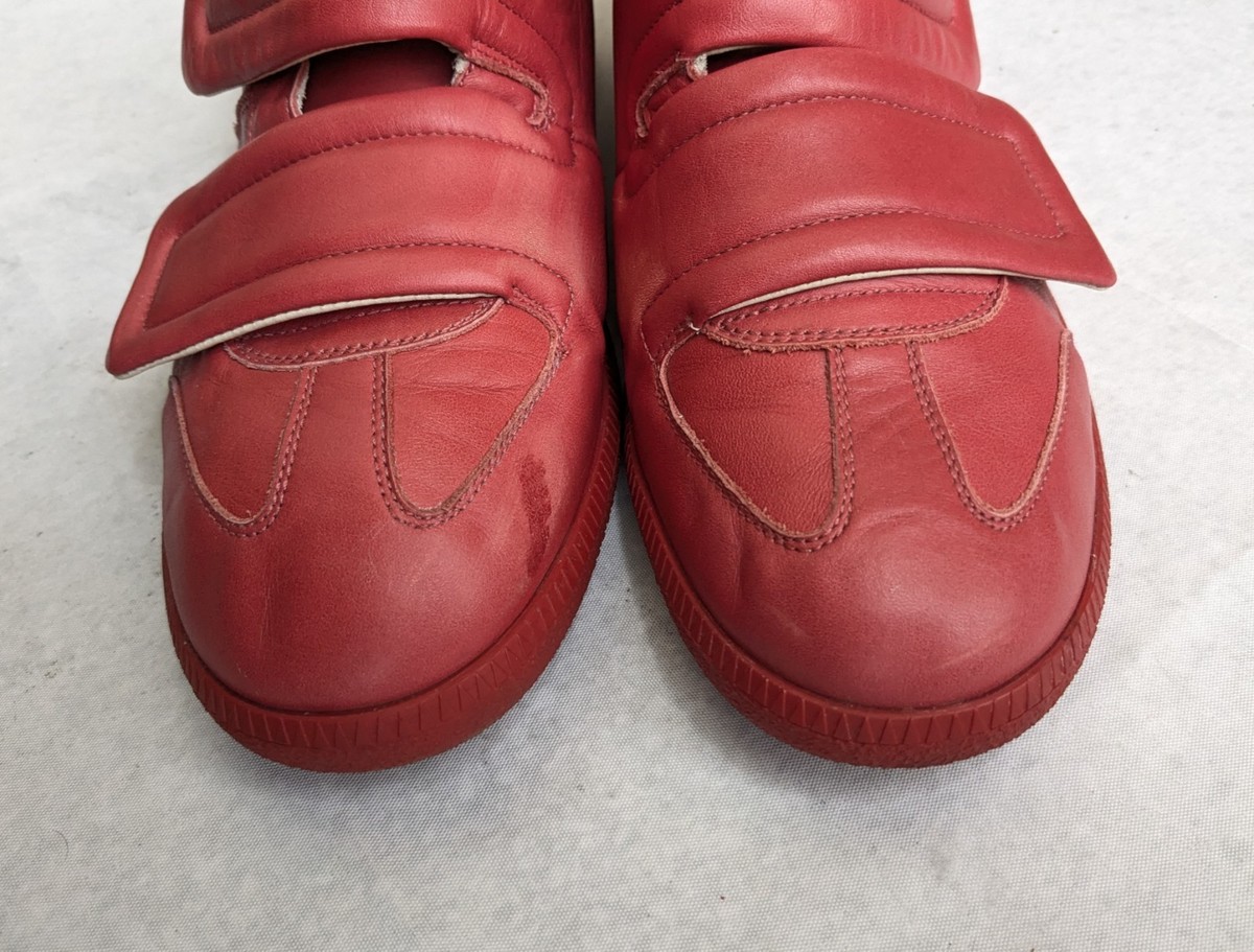 Maison Margiela Clinic Red Men 11 44 Leather High Top Sneaker
