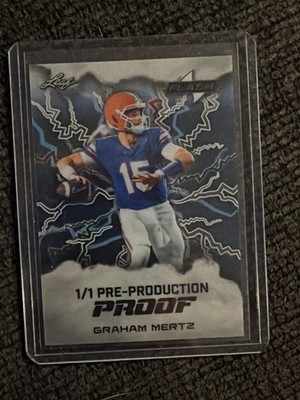 leaf pre-production proof 1/1 football- Graham Mertz
