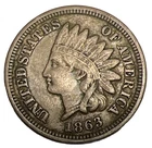 1863 Copper Nickel Indian Cent in Extra Fine Condition