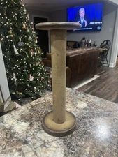 Vintage Large 13” Wooden Industrial Bobbin Spool Primitive