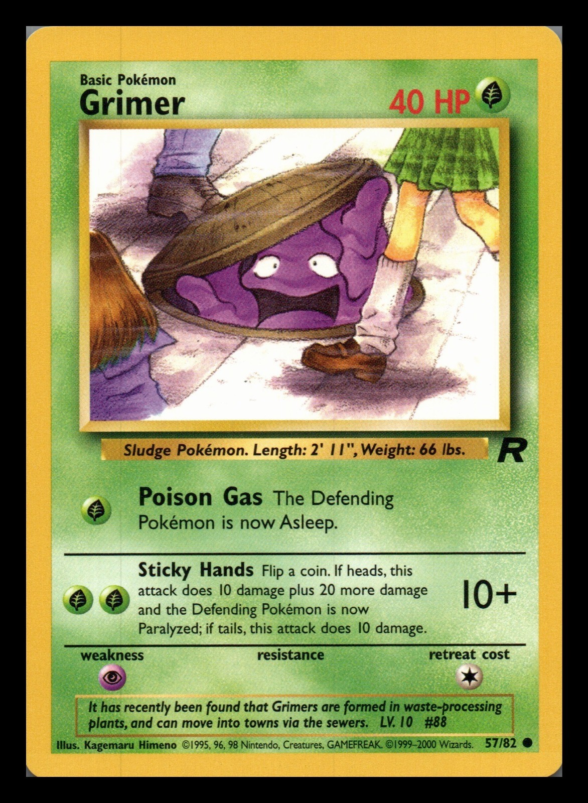 Grimer Common Team Rocket 57/82 LP