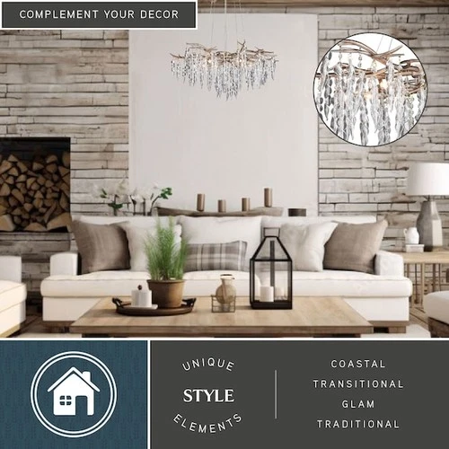 VAXCEL H0230 Rainier 5 Light Chandelier - Picture 6 of 8