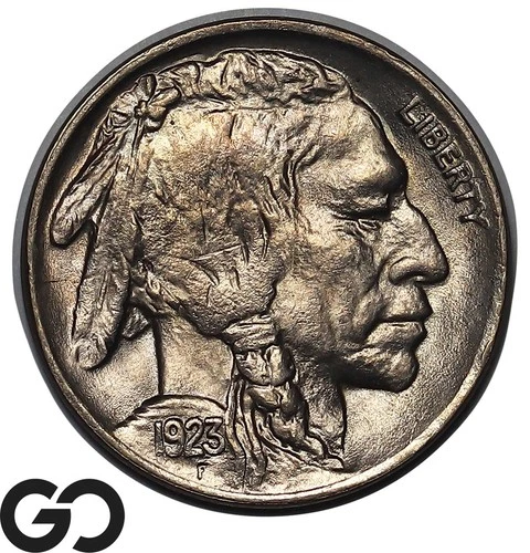 1923 Buffalo Nickel, Solid Gem BU++