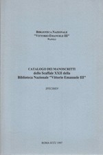 Catalogo dei manoscritti dello scaffale XXII della Biblioteca nazionale "Vitt...