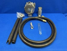 GPI Rotary Pump: Pump with Hose & Nozzle, Bung, Rotary, 10 gal per 100 revolutio