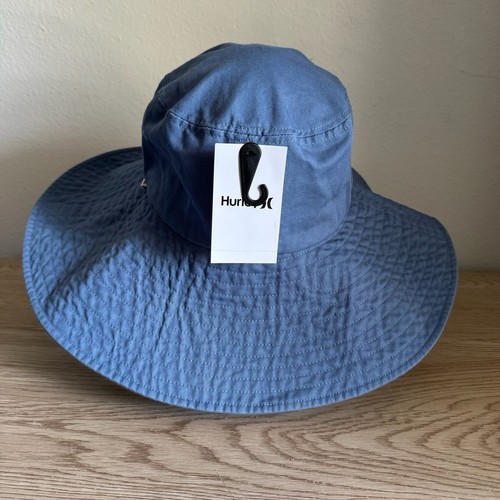 NWT Hurley Blue Villa Del Sol Wide Brim Hat OSFM - Picture 2 of 14