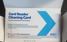 Card Reader Cleaning Cards, CR80, K2-H80B50 (50 Cards)