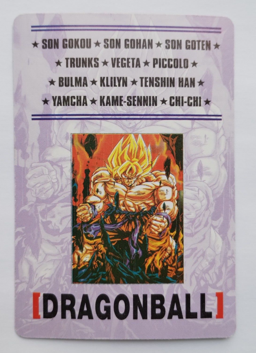 1999 DRAGON BALL Z Card #062 SON GOKU SSJ VTG Foil | eBay