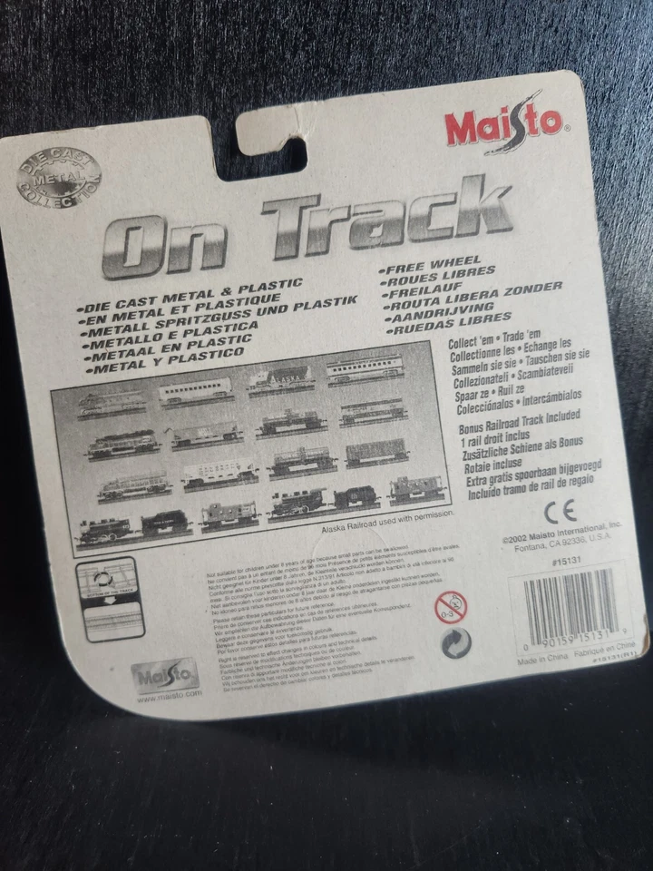 MAISTO ON TRACK DIEACAST МЕТАЛЛИЧЕСКИЙ BURLINGTON СЕВЕРНЫЙ ДВИГАТЕЛЬ ЗЕЛЕНЫЙ ТРУДНО НАЙТИ 2002 НОВЫЙ НЕРАСПАКОВАННЫЙ! - Изображение 3 из 4