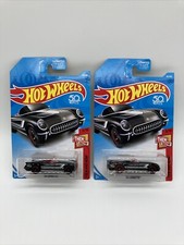 Hot Wheels '55 Corvette #45/365 Then and Now BLACK (lot Of 2)
