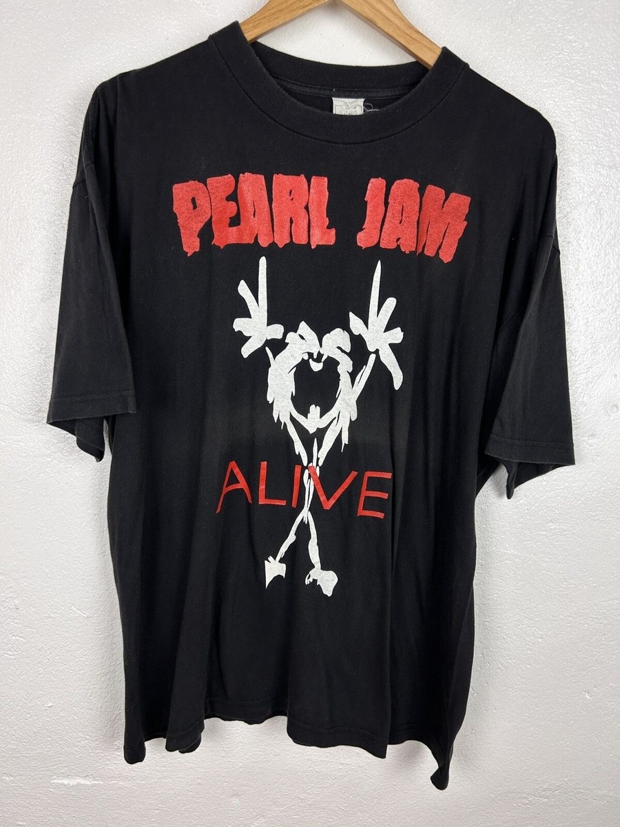 Pearl Jam ALIVE tシャツ 90s Vintage Pearl Jam Alive Faded Line Short Sleeve T-Shirt