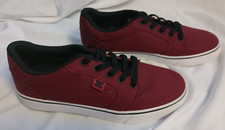 DC Anvil TX Men's Skateboarding Sneakers Shoes Maroon 320040 Size 7 New