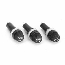 100Pcs Panel Mount Screw Cap Fuse Holder Case for Glass Tube Fuses 6x30mm
