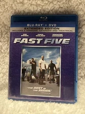 Fast Five (Blu-ray/DVD, 2011, 2-Disc Set, Rated/Unrated Includes Digital Copy)