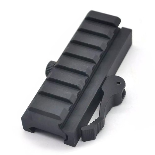 7 Slots Picatinny Rail Base QD Quick Release Riser Scope Mount Adapter