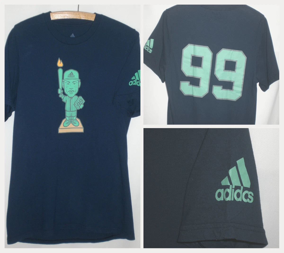 Aaron Judge Limited Exclusive Adidas T Shirt Statue of Liberty Small NY  Yankees