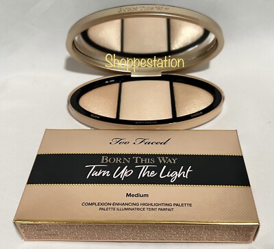 TOO FACED Born This Way Turn Up The Light Highlighting Palette Shade MEDIUM