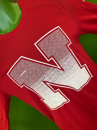 NCAA Nebraska Cornhuskers Red L/S T-Shirt Men's Small - 第 1/3 張圖片
