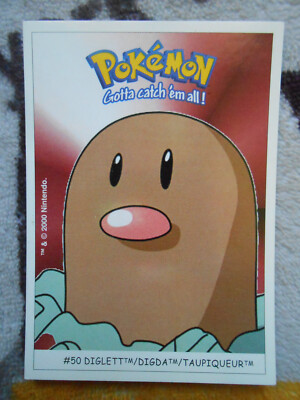 TAUPIQUEUR / DIGLETT #50 - DUNKIN BOOMER 2000 - POKEMON KARTE - SEHR GUTER ZUSTAND