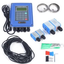 Wall Mounted Digital Ultrasonic Flowmeter Water Flow Meter & TM-1 TS-2 TUF-2000B